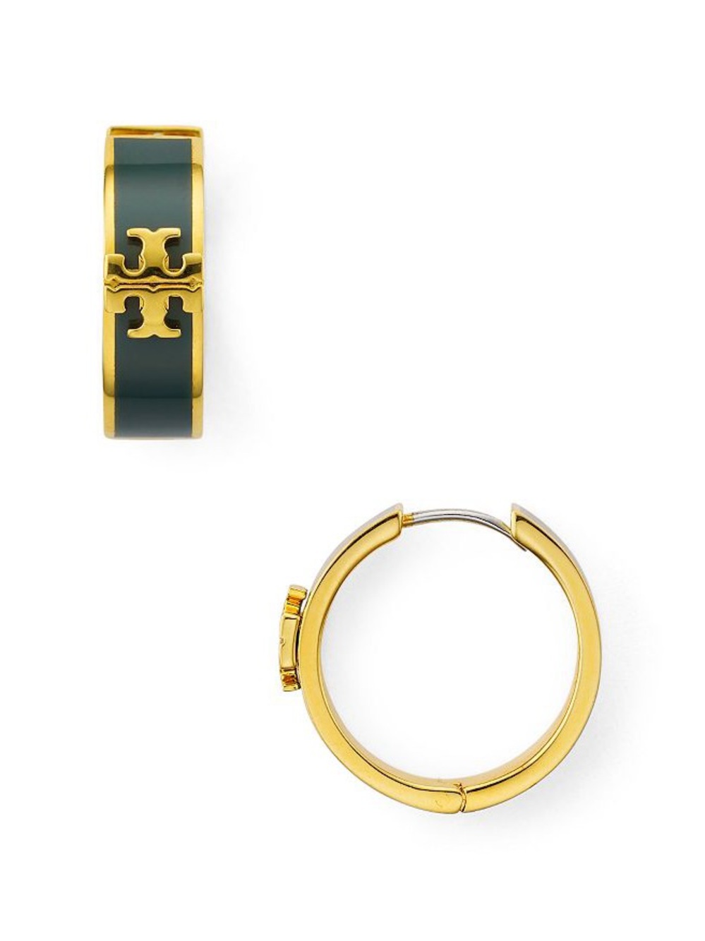 Tory Burch Kira Huggie Hoop Earrings